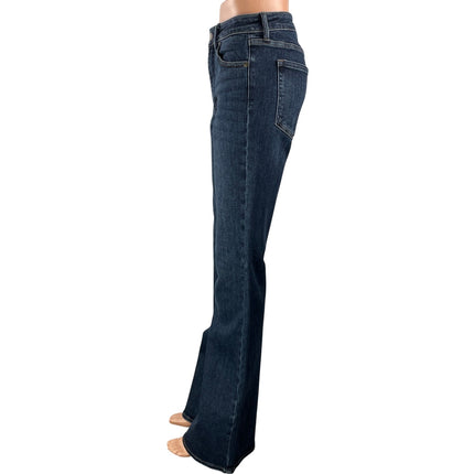 JBD Just Black Denim Women's Blue Dark Wash Bootcut Flared Denim Jeans Size 28