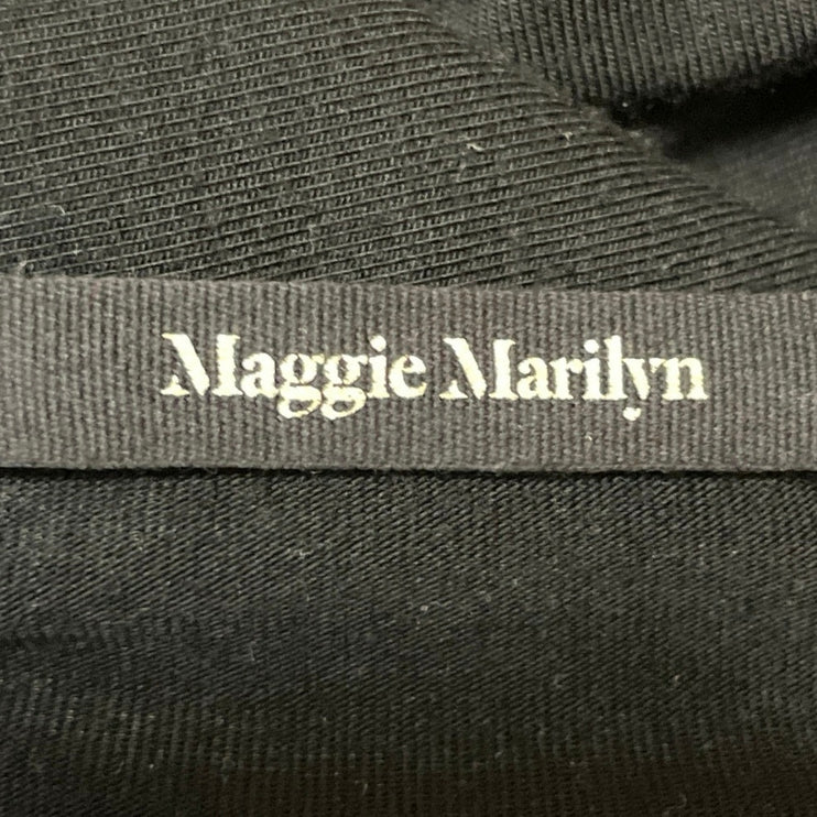 Maggie Marilyn Black Sleeveless Crew Neck Knit Stretch Bodycon Maxi Dress Size M