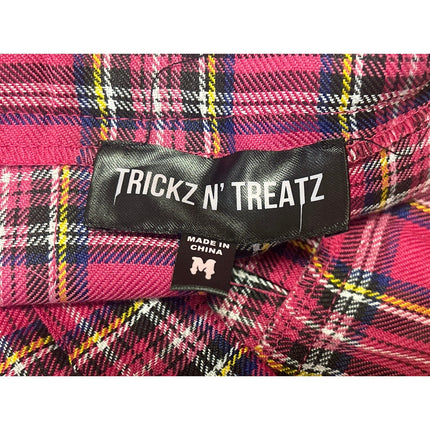 Trickz N' Treatz White Pink Plaid Sexy Schoolgirl Uniform Costume Costplay Set M