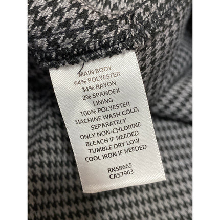 NEW Treasure & Bond Black Gray Houndstooth Button Front Pencil Mini Skirt 3X