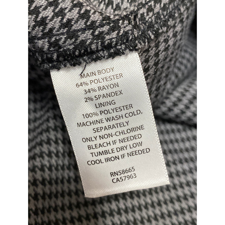 NEW Treasure & Bond Black Gray Houndstooth Button Front Pencil Mini Skirt 3X