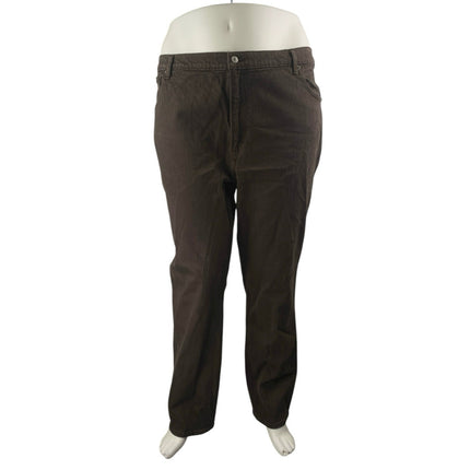 Abercrombie & Fitch The 90s Ultra High Rise Women Brown Straight Denim Jeans 35