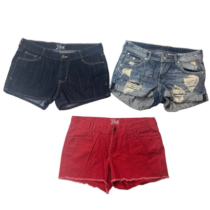 Old Navy & H&M Women's MulDenim Raw Hem Casual Mini Jean Shorts 3pc Lot Size 8