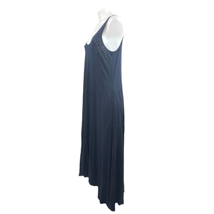 Theory Black Sleeveless Flowy Casual Beachwear Maxi Tank Flare Shift Dress Sz S