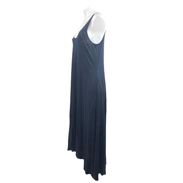 Theory Black Sleeveless Flowy Casual Beachwear Maxi Tank Flare Shift Dress Sz S