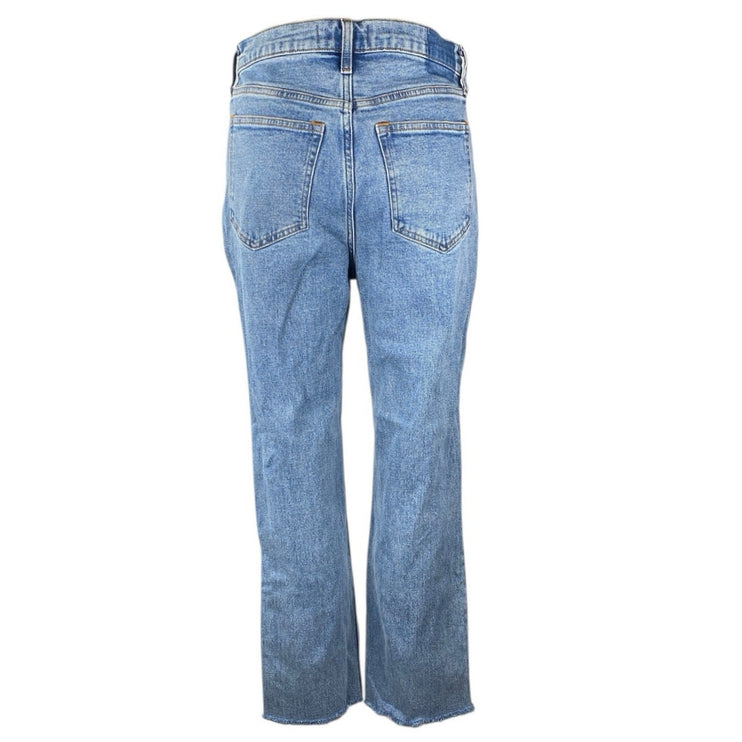 Abercrombie & Fitch The Ankle Straight Ultra High Rise Flare Denim Jeans Size 27