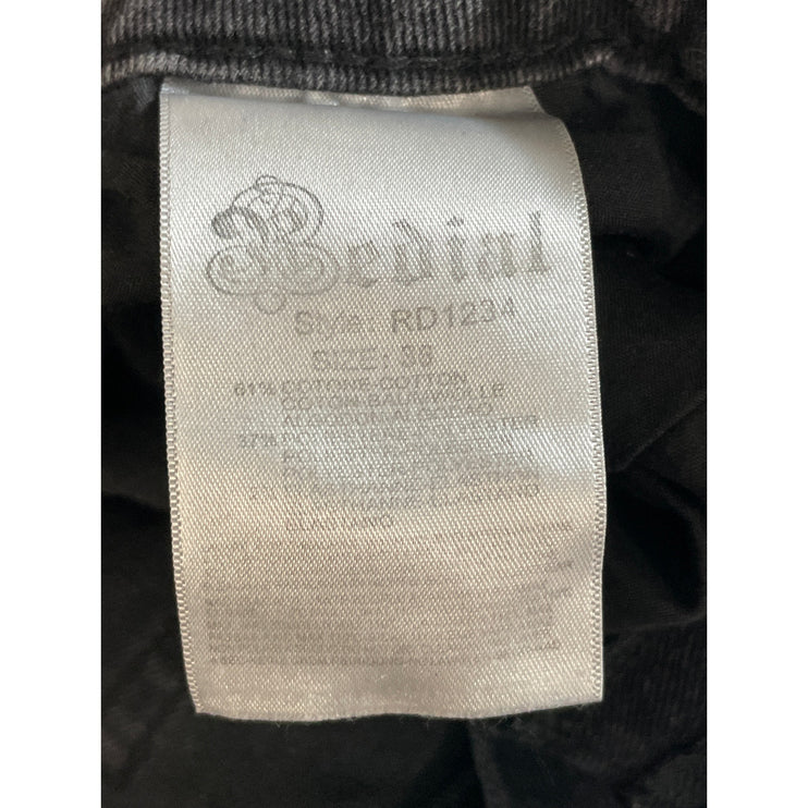 Redial Women's Black Washed High Waisted Mom Straight Leg Denim Jeans Size 6