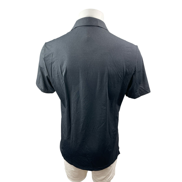 7 Diamonds Performance Men's Gray Collared Short Sleeve Slim Polo Shirt Top Sz M