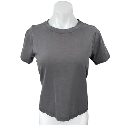 Madewell Dark Gray Short Sleeve Crew Neck Basic Casual T Shirt Tee Top Size XS