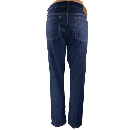 Lauren Ralph Lauren Women's Dark Wash High Waist Straight Leg Denim Jeans Sz 12