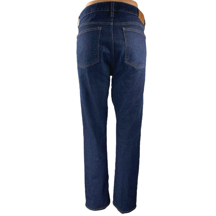 Lauren Ralph Lauren Women's Dark Wash High Waist Straight Leg Denim Jeans Sz 12