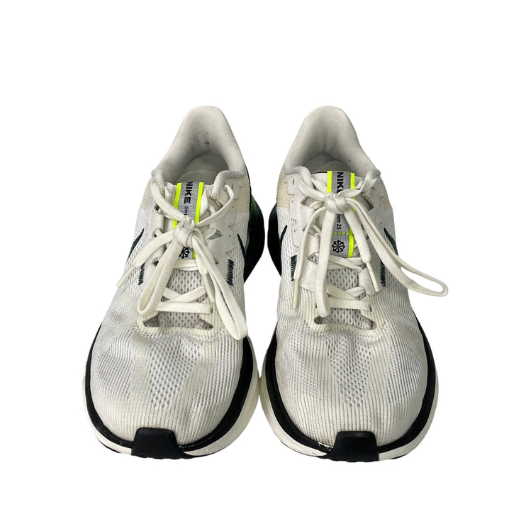 Nike Zoom Structure 25 WA:KE.UP Men's White Green Road Running Shoes Size 9