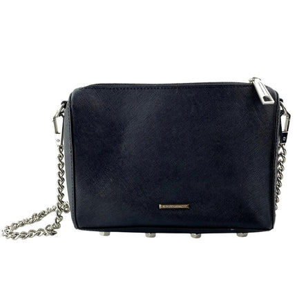 Rebecca Minkoff Avery Saffiano Leather Chain Strap Crossbody Shoulder Handbag OS