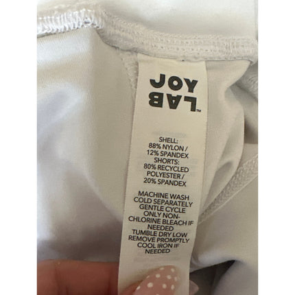 Joy Lab White Pleated High Waist Athletic Golf  Tennis Mini Flare Skort Skirt XL