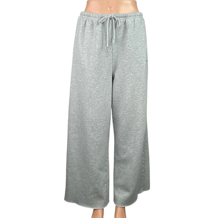 Aritzia Sweatfleece Cozy Fleece Women's Gray Wide Leg Lounge Sweat Pants Size M