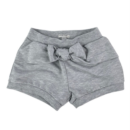 Lot of 2 Habitual Kids Girls Pink & Gray Bow Elastic Waist Mini Lounge Shorts 3T