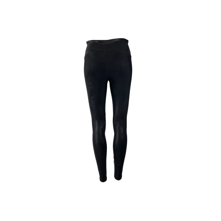 Spanx Black Faux Vegan Leather High Rise Activewear Skinny Moto Leggings Pants M