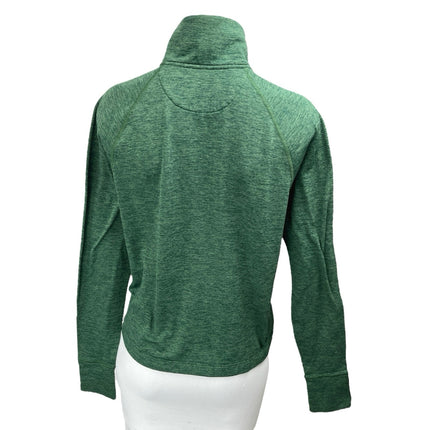 Outdoor Voices Women's Green Long Sleeve Turtleneck Quarte Zip Athletic Top S