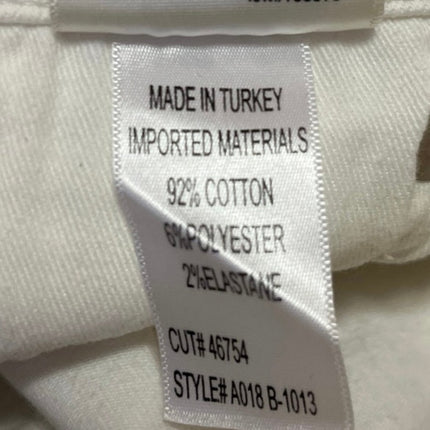 Agolde Women's White Skinny Frayed Hem Mid Rise Trousers Denim Jeans Pants 28