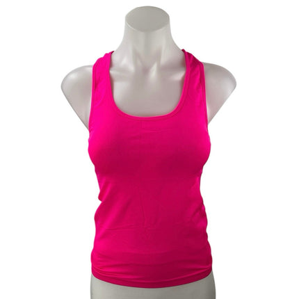 Sofra Women's Pink Sleeveless Racerback Activewear Sports Tank Top One Size