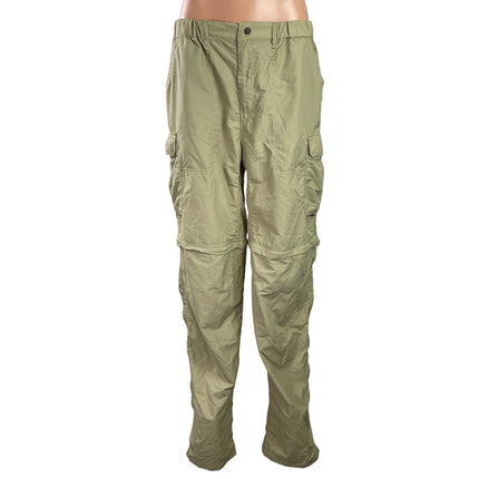 REI Beige High Waisted Convertible Hiking Outdoor Trousers Cargo Pants Size 36L