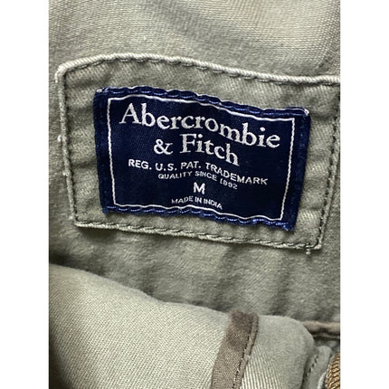 Abercrombie & Fitch Women's Green Long Sleeve Full Zip Utility Coat Jacket Sz M
