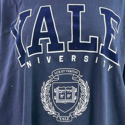 H&M Women's Navy Blue Yale University Short Sleeve T Shirt Tee Top Size XXL