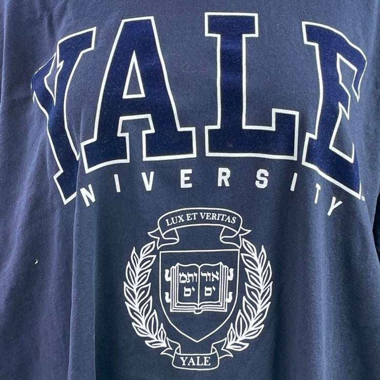 H&M Women's Navy Blue Yale University Short Sleeve T Shirt Tee Top Size XXL