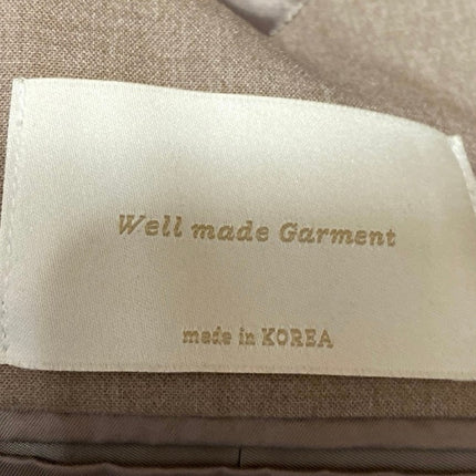 3.another Women's Beige Tan Notch Collar Button Long Sleeve Blazer Coat Jacket S