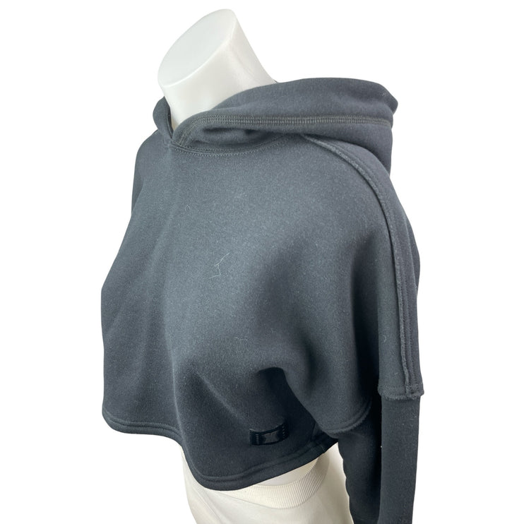 Savage X Fenty Women's Black Long Sleeve Crop Sweater Hoodie Sweatshirt Top 0-2
