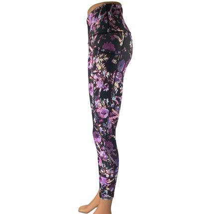 RBX Women's Multicolor Floral High Rise Yoga Running Athletic Leggings Pants S