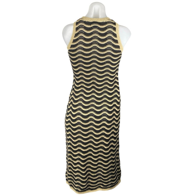 NEW Old Navy Multicolor Sleeveless Pointelle Knit Midi Bodycon Tank Dress Size S