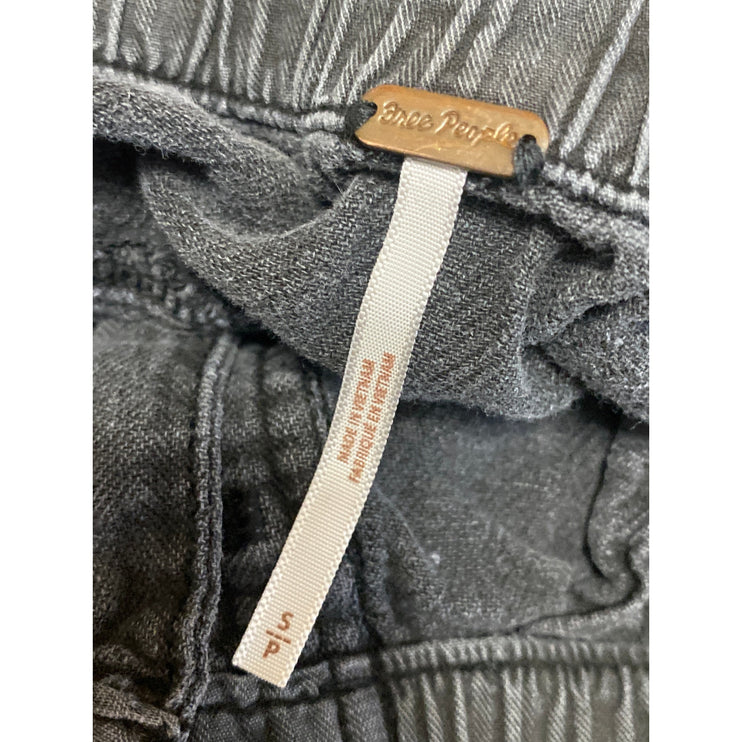 Free People Livin' In The City Belted High Rise Baggy Cargo Trousers Pants Sz S