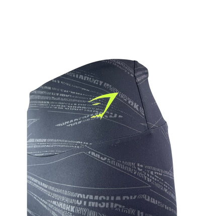 Gymshark Zone Graphic Women's Black High Rise Athletic Crop Leggings Pants Sz M