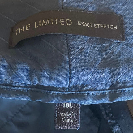 The Limited Exact Stretch Women's Black Pinstripe Flared Trousers Pants Size 10L