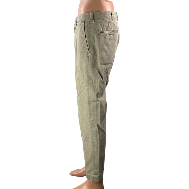 Polo Ralph Lauren Mens Tan High Rise Straight Chino Khaki Trouser Pants Sz 34/30