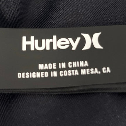 Hurley Black Sleeveless Strappy Crossback Yoga Athletic Sports Bra Crop Top Sz M