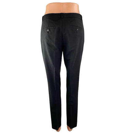 Banana Republic Harper Women's Black Mid Rise Straight Trousers Dress Pants Sz 2