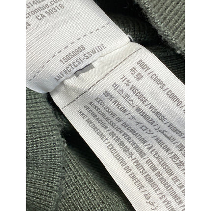 Abercrombie & Fitch Womens Green Knit Square Neck Long Sleeve Crop Sweater Top S