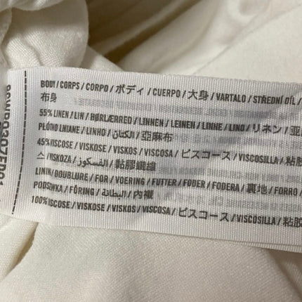 Abercrombie & Fitch White Linen Wide Leg High Waist Palazzo Trousers Pants Sz 30