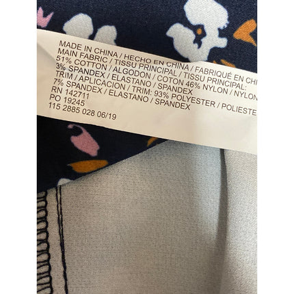 NEW Eloquii Women's Multicolor Floral High Rise Pocket Skinny Trousers Pants 20