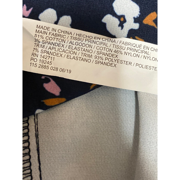 NEW Eloquii Women's Multicolor Floral High Rise Pocket Skinny Trousers Pants 20