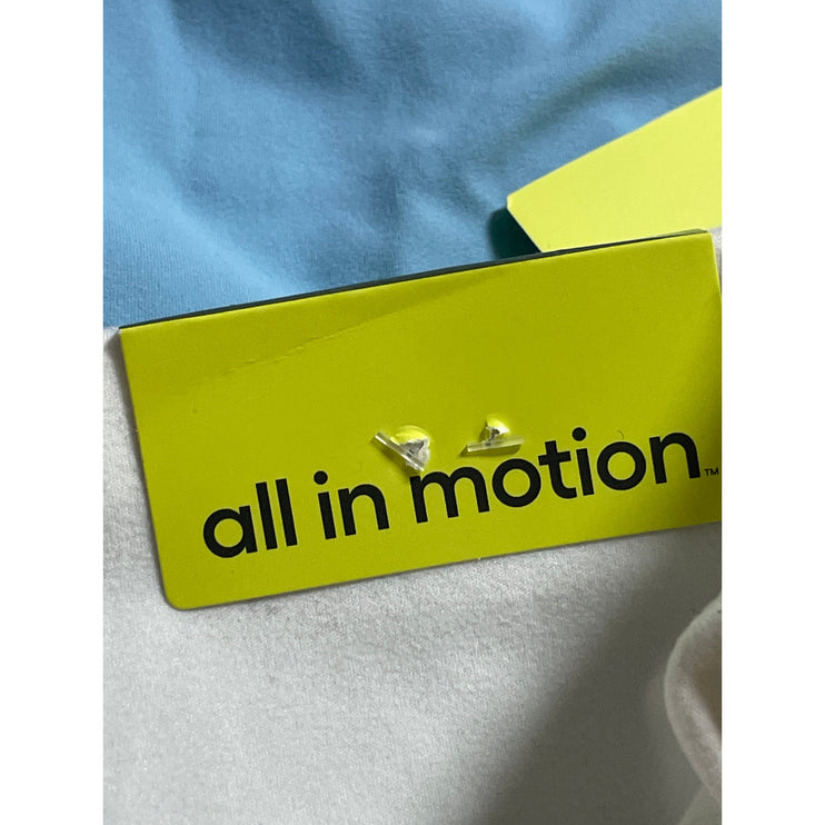 NEW All in Motion Blue High Rise Yoga Workout Athletic Leggings Pants Size M