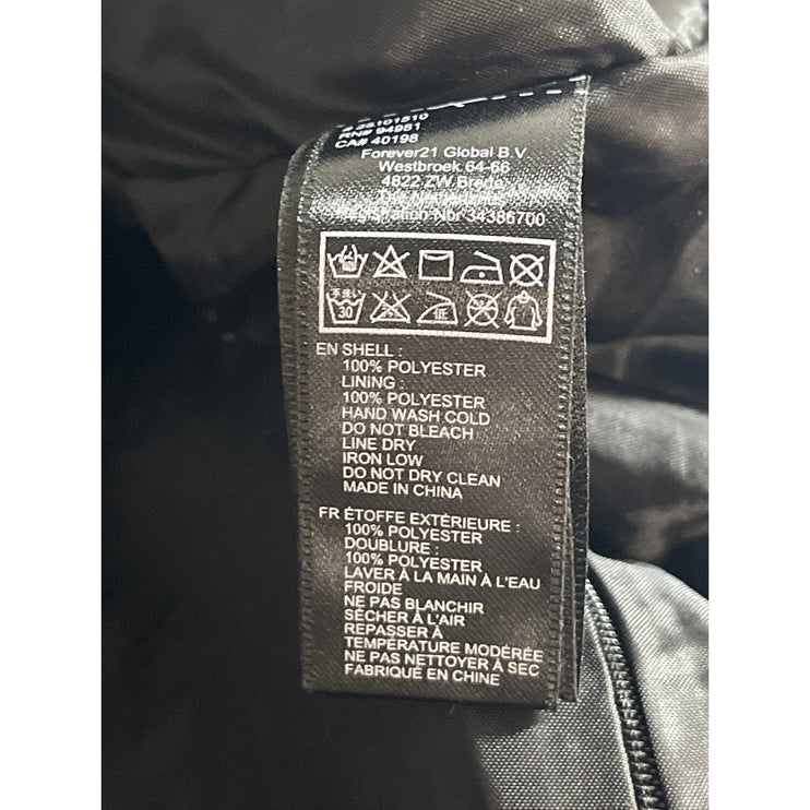 Forever 21 Women's Black Tweed Textured High Rise Slim Mini A-Line Skirt Size M