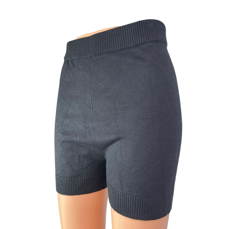 Princess Polly Black High Rise Shapewear Athletic Activewear Biker Shorts Sz M/L