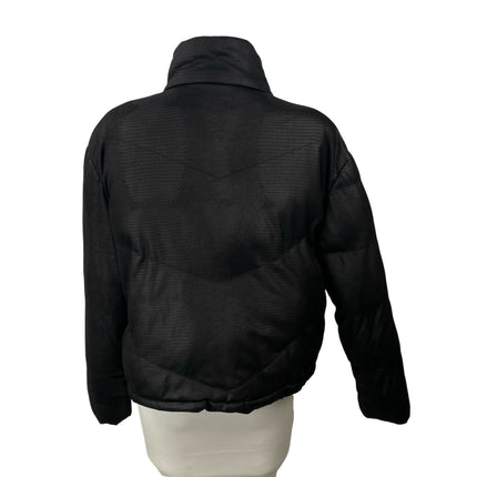 BB Dakota Womens Black Quilted High Neck Long Sleeve Padded Puffer Coat Jacket M