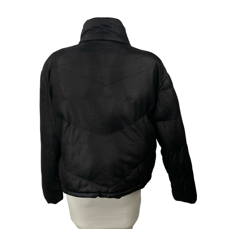 BB Dakota Womens Black Quilted High Neck Long Sleeve Padded Puffer Coat Jacket M