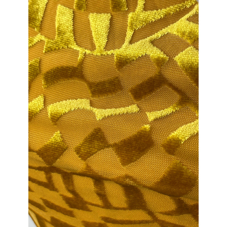 Urban Outfitters Out From Under Yellow Gold Velvet Jacquard Bodysuit Top Size S