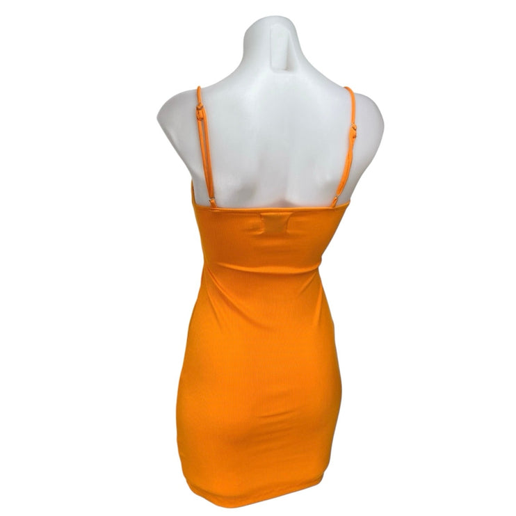 Princess Polly Coral Sleeveless Cutout Camisole Tank Knit Mini Bodycon Dress 2