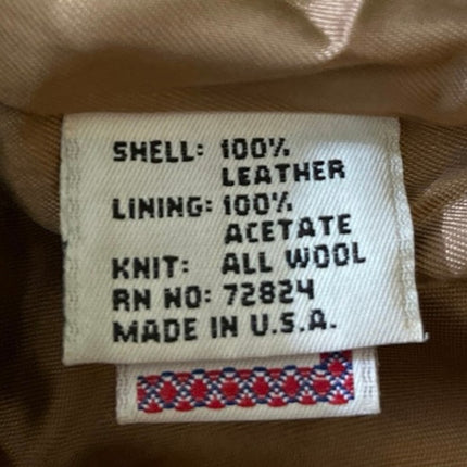 Paul Stuart Men's Brown 100% Genuine Leather Suede Zip Up Bomber Coat Jacket XL